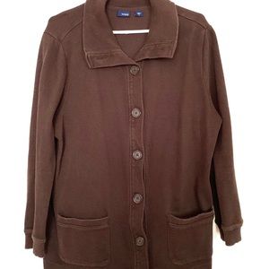 Basic Edition women’s button up Sweater!